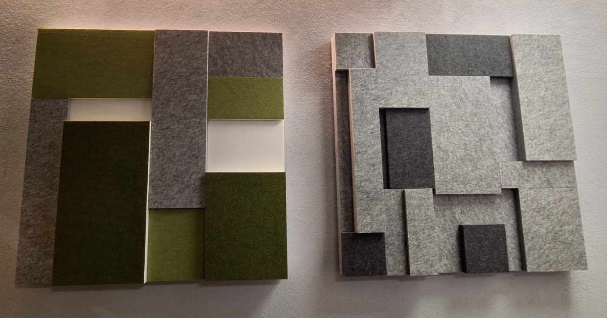 3D Akustikpaneele - Nachhaltige Lösung